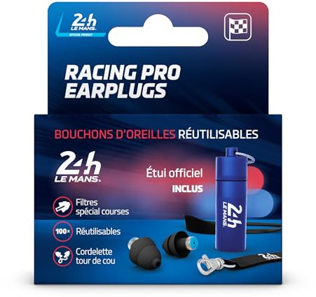Alpine 24H Le Mans Race Tappi per le orecchie – Protezione dell'udito riutilizzabile per eventi e ambienti rumorosi – Riduzione del rumore di 22 dB – Protezione dell'udito Ultra Soft Comfort
