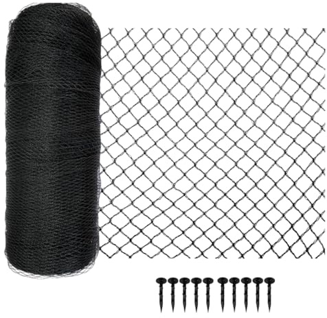 Red Antipájaros para Huerto y Jardín | Malla de Protección Frutal,Barrera contra Aves 4×10 Metros para Huertos Árboles Frutales Estanques y Áreas de Exterior