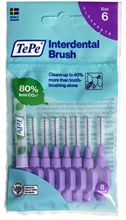 TePe 1.1 mm Size 6 Original Interdental Brush - Pack of 8