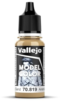 Vallejo Model Color Peinture Acrylique Beige (Sable Irakien) Mat, 18 ml, Autonivelante, Système BSL pour Modélisme et Figurines.