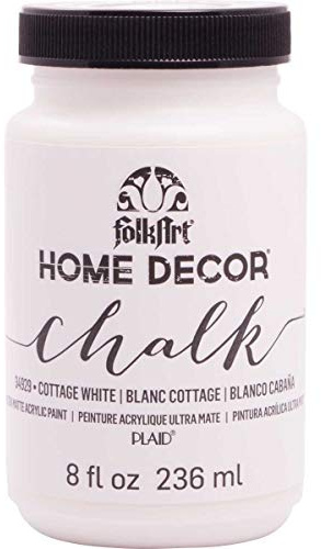 Plaid Cottage FolkArt Home Decor Chalk, Synthetic Material, White, 6 x 6 x 10.7 cm
