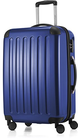 Hauptstadtkoffer Alex - Erweiterbarer Hartschalenkoffer 65 cm (74 L) mit Zahlenschloss - robuster Trolley-Reisekoffer mit 4 Doppelrollen, Dunkelblau