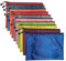 MMY - 10 Stück Dokumentenmappe mit Perlen, matt, Fußball, Tasche, PVC, Reißverschluss, Dokumentenmappe, 10 Stück (A5)