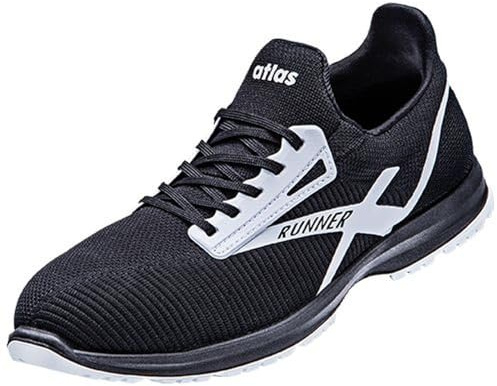 ATLAS - the shoe company Säkerhetssko sneaker Runner 25 S1P ESD EN ISO 20345 SRC, svart, 45 EU