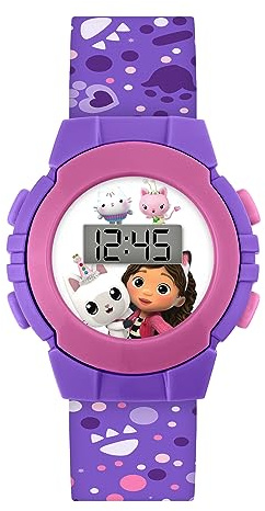 Disney Girl's Digital Quartz Watch with Purple Plastic Strap GAB4069 AMZ
