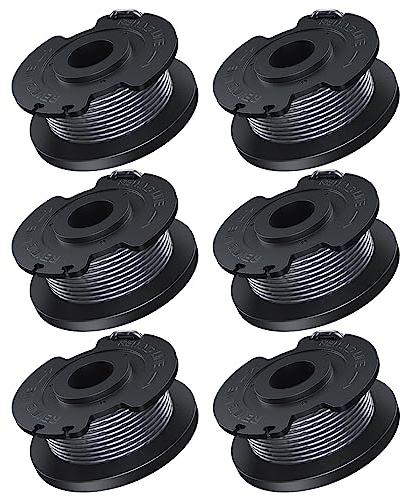 YWTESCH Ø1,6 mm-5m de Longueur Fil Coupe Bordure Compatible avec Bosch Convient pour Coupe-Bordures sans Fil EasyGrassCut,Contient 6 Pièces F016800569 Bobine Coupe Bordure