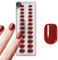 DOONAILS – Press On Nails 30er Set Mon Cheri Square Form Rot– Nägel zum Aufkleben Full Cover in Salonqualität – Fake nails soft gel Extra Short – Natürliches & angenehmes Tragegefühl
