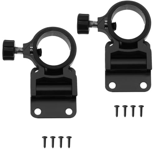 Sonnenschirmhalter,2 Stück Aluminiumlegierung Angelschirm Halter Angeln Schirmständer Balkongeländer Aluminium Bootsrutenhalter Zubehör Regenschirm Halter Schirm Wandhalterung für Balkon Angeln Box