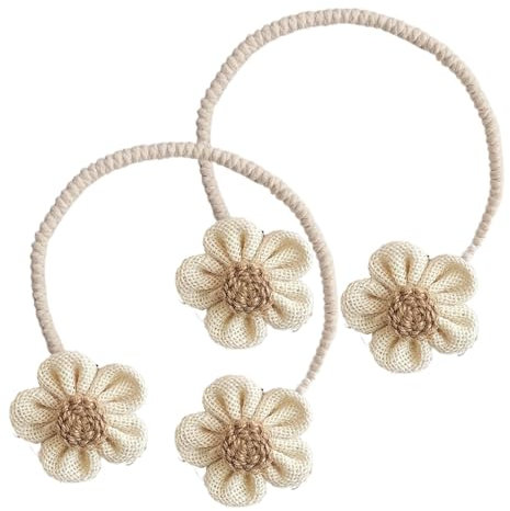 Abrazadera de soporte para cortina de flores, hebilla de cortina de flores, estante decorativo para cinturón, cortinas con abrazos retorcidos, abrazos decorativos para dormitorio, dormitorio infantil