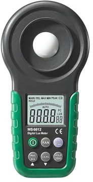 YQVEOT Luxómetro, Luxómetro Digital 200.000 Iluminómetro multifunción Luxómetro Prueba de espectros Rango automático o Alta precisión