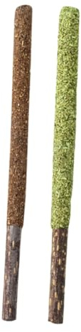 FIXOSHEE 12 Piezas Palitos Masticables para Gatos con Gatera y Fruta Gall Juguetes Interactivos para Aliviar Estrés y Cuidado Dental Snack Estimulante para Mascotas
