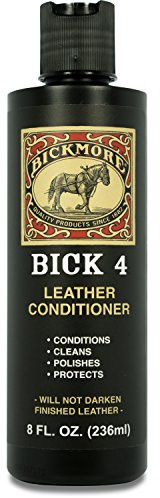 Bickmore Bick 4 Leather Conditioner 8 oz - Cleaner & Conditioner - Restore Polish & Protect All Smooth Finished Leathers