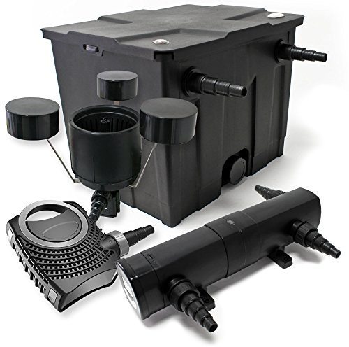 Kit de filtración estanque Bio 12000L Clarificador UVC 36 W 80 W bomba Éco ecumeur