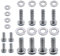 24 PièCes (12 Ensembles) Kit De MatéRiel De Montage Tv Universel Avec Rondelles, Vis De Fixation Tv Vis Vesa En Acier Inoxydable Vis Support Tv Mural Pour Fixation Du Support De Moniteur(M4/M6/M8)
