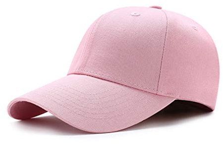 Bakicey Baseball Cap Unisex - Kappe Aus Baumwolle Für Erwachsene, Casual Reine Farbe Baseboard Mütze Verstellbar, Für Damen Und Herren (Rosa)