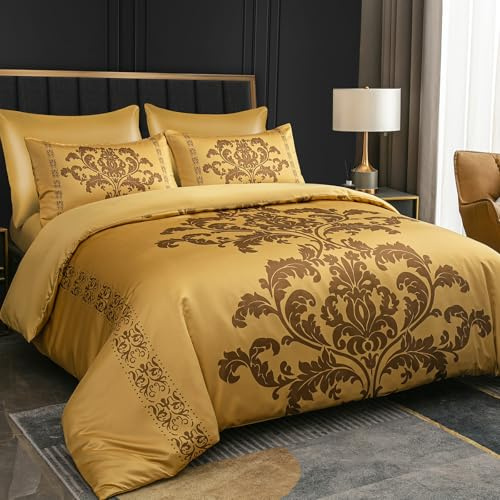 Lazzaro King Size Duvet Cover Sets Premium Satin Silk With Zipper Closure | Premium Brushed Microfiber, Hotel Quality Feel, King (220 x 230 cm), OEKO-TEX Certified, Machine Washable, Zipper Closure
