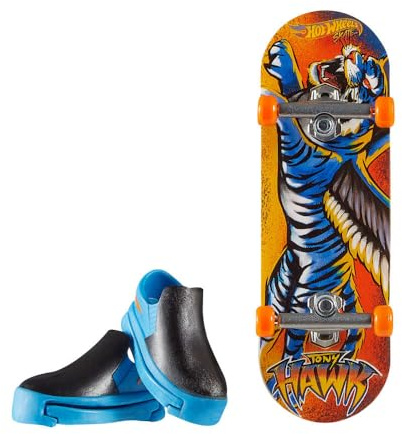 Hot Wheels, Tiger Take-Off™ Skate Skateboard with Slip-on Tennis Toys for Boy Age 5 Years and Up Toy Mattel