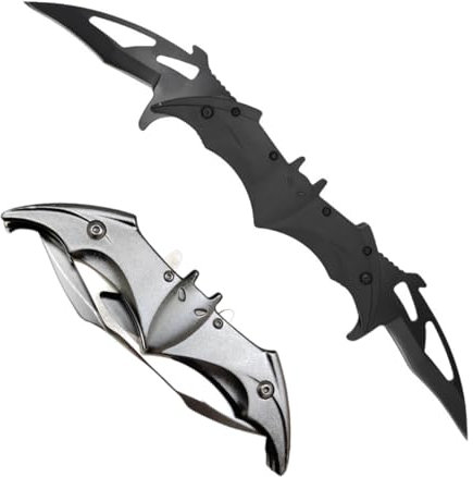 VPOUERY Coltello Pieghevole Batma Coltello Tascabile affilato per l'outdoor e la Sopravvivenza