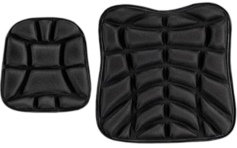 Zyntora Asientos para Motocicletas,Cojín de Poliuretano Transpirable para Moto | Accesorios Antideslizantes y Resistentes al Desgaste para Conducción de Larga Distancia y Aventura en Moto