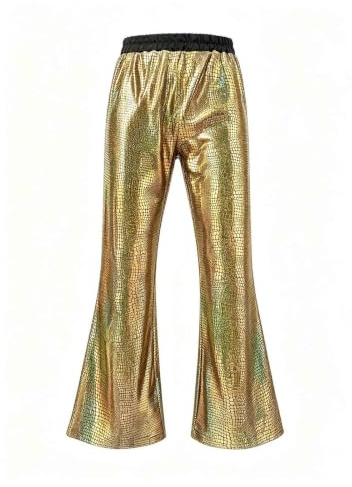DASONLUE Pantalones harén de lentejuelas para hombre, pantalones con purpurina, pantalones acampanados, cómodos, pantalones de jazz, pantalones de baile, pantalones de baile, pantalones de baile de