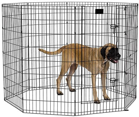 MidWest 48-Inch Exercise Pen, Single Door, 16 Sq Ft Play Area