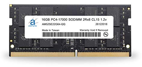 Adamanta 16GB (1x16GB) Laptop Memory Upgrade DDR4 2133Mhz PC4-17000 SODIMM 2Rx8 CL15 1.2v Notebook DRAM RAM