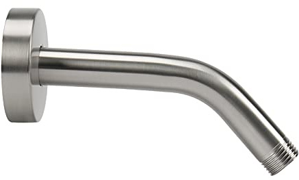 NearMoon Shower Arm with Flange, Made of 304 Stainless Steel Shower Extension Extender Pipe, Wall-Mounted for Fixed Bathroom Showerhead, Never Rust (6 Inch, Brushed Nickel)