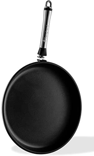 Tangherò Padella Antiaderente Con Manico Removibile In Acciaio Inox Padella Bassa 32cm Con Rivestimento Diamantato In Alluminio Pressofuso Bistecchiera Per Cucina- PB32T
