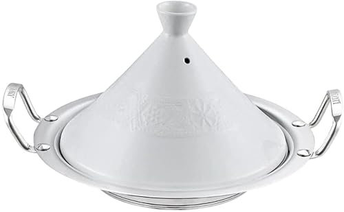 Casseruola in acciaio inox con coperchio | Luxus Tajine | Orientale | Pentola araba | Ø 30 cm