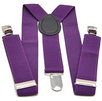 Aries Boutique (MORADO) Tirantes para niños, accesorios de vestir, tirantes elásticos, Morado. Disfraz, Unisex universal.