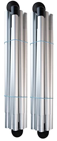 Strandwerk 2X Ersatzstangen aus Aluminium mit Schaumstoffball für Strandzelte und Camping 1,70m - Alu Stangen für Zelte