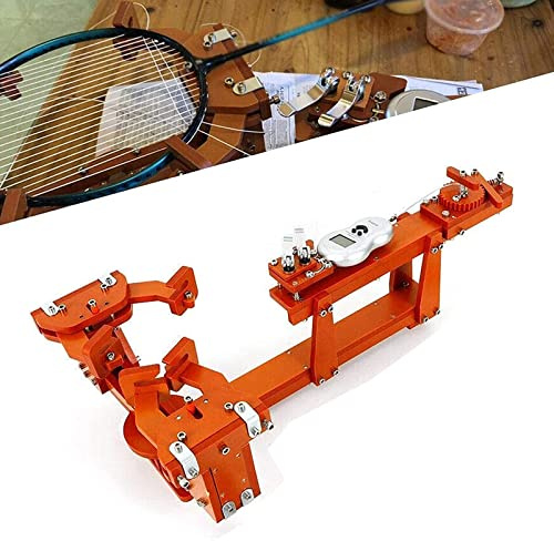 Badminton Racket String Machine - 6-Point Fixed 60lb Badminton String Machine With Digital Display, For Tennis, Squash, Rackets - Professional Stringing Machine