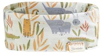 Sterntaler Schlauchschal Safari - Loop Schal aus Flammgarn Jersey mit coolem Dschungel Print - Halstuch - hautsympathischer Baby und Kinder Halswärmer - Jungen Bekleidung- eisgrün, Größe 2