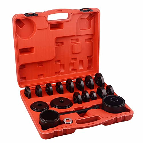 DAYUAN 24pcs FWD Front Wheel Drive Bearing Removal Tool, Wheel Bearing Press Kit Bearing Adapters Bearing Installer Tool