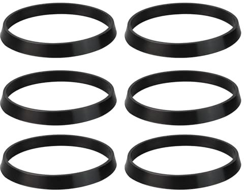 6PCS 40mm Cone Seal Ring – Black Rubber Washers for Plumbing & Silicone Seal Gasket – 1 1/2 Inch Sink Drain Pipe Plumbing Repair Fittings for Odour Trap, Siphon, Sink, Kitchen