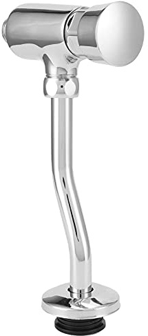 HEEPDD Manual Urinal Flush Valve, Durable Copper Material Wall Mounted Installation Urinal Flush Valve for Office Hotel Household Bathrooms Toilets