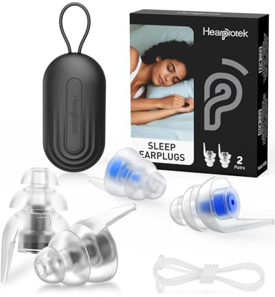 Hearprotek Ohrstöpsel zum schlafen,2Paar 36dB Gehörschutz ohrenstöpsel für nacht gegen schnarchen-noise cancelling ohrstöpsel silikon ohrenschutz für arbeit schlaf seitenschläfer flugzeug konzert adhs