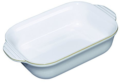 Denby USA Natural Canvas Small Rectangular Oven Dish, Cream