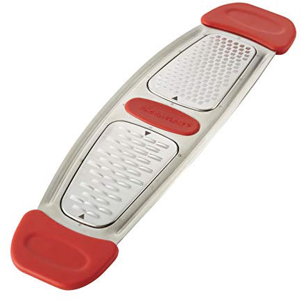 Rachael Ray Multi Stainless Steel Grater, Red Small