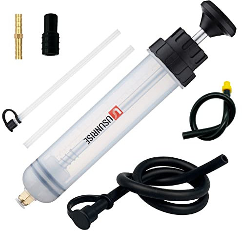 USUNRISE Handpumpe Ölabsaugpistole, Flüssigkeitswechselspritze 200 ml-3 Typ Brandneue Absaugpumpe mit verstärkter Ansaugung - für Motor-, Getriebe-, Hinterachsöl und Kühlflüssigkeit