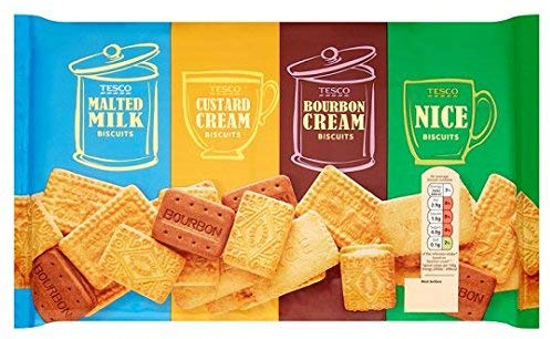 Tesco Lot de 2 boîtes à biscuits 700 g