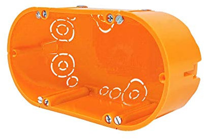 F-tronic 10 Stk Schalterdose Gerätedose Hohlwanddose IP30 Unterputz 136x68x47mm Orange Polypropylen