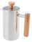 KARACA Doppelwandigen Eiche Französische Presse 350 Ml Aus Rostfreiem Stahl, Doppelwandig, Hält Lange Warm, Edelstahl, Filter Aus Rostfreiem Stahl, Deckel Aus Rostfreiem Stahl, Haltbar, Langlebig