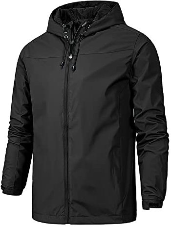 TIMELYE Übergangsjacke Rucksack Shell-Jacke Atmungsaktiver Fahrradjacke Fahrradbekleidung Halloween Kostüm Kinder Mädchen Herrenjacke Wasserdicht Halloween Kinder Regen(1-Black,XXL)