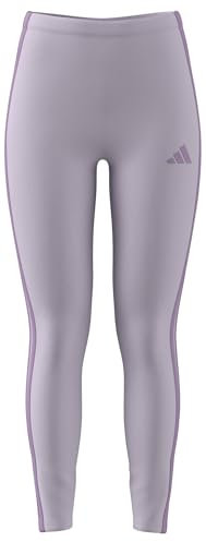 adidas Women's ESSENTIALS 3-STRIPES COTTON LEGGINGS, ice lavender/bliss lilac, XL
