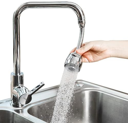 Juego de 1 grifo antisalpicaduras, grifo giratorio de 360°, aireador de grifo, filtro de grifo, accesorio para fregadero de cocina y baño