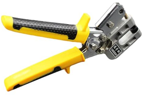 Crimpadora de pernos de mango, alicates de quilla de acero, crimpadora de pernos de metal, alicates de crimpado de pernos de mango, abrazadera de perforación con mango antideslizante para fijación en