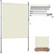 Eikuavons Klemmmarkise Senkrechtmarkise Höhenverstellbare Vertikalmarkise 120x270cm | Balkon Markise ohne Bohren 2.28-3.16m | UV-beständiger Sichtschutz | Wasserfest für Garten & Balkon