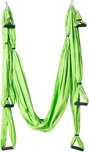 Hamac de yoga aérien, vert, supporte 200 kg, avec sac de transport, pour yoga et pilates