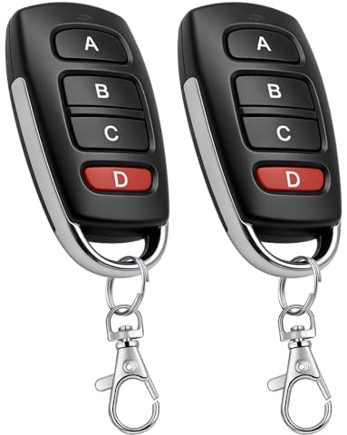 Telecomando universale per porta da garage, confezione da 2, clone 433 MHz